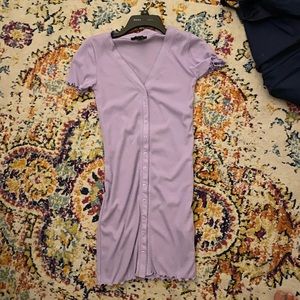 F21 Lavender Short sleeve body con
